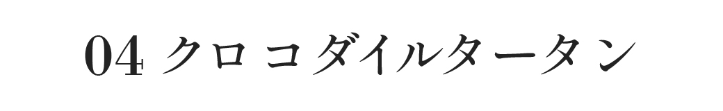 クロコダイルタータン