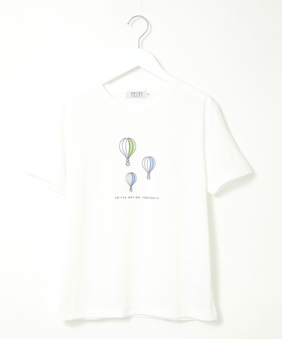 気球 プリント Tシャツ