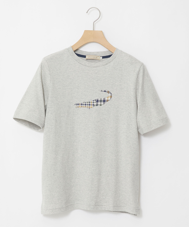 レディース クロコダイルタータン プリント Tシャツ【CROCODILE 60th