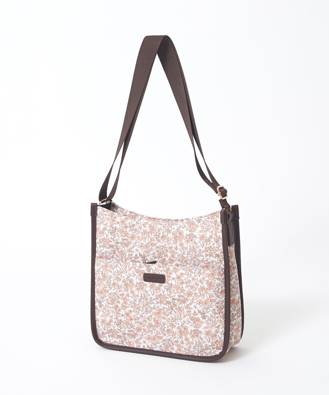 花柄 プリント ショルダーバッグ