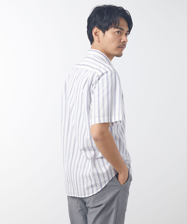 SALE／71%OFF】 ストライプ柄シャツ 120A 襟付き 綿100 i9tmg.com.br