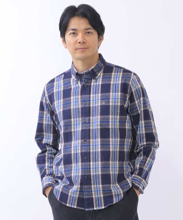 メンズ シャギー タータンチェックシャツ 日本製生地 通販 1601 クロコダイル Crocodile 公式通販サイト